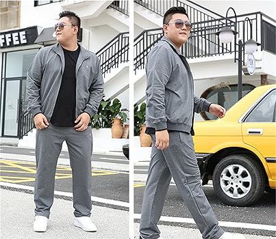 WFEI Men Tracksuit Set Spring Autumn Sport Comfortable